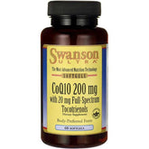 Koenzym Q10 200 mg s tocotrienoly 20 mg COQ10 200 mg s 20 mg tocotrienolů 60 kapslí SWANSON